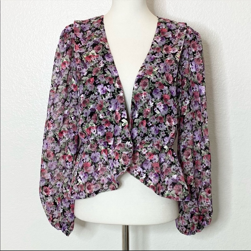ASTR The Label Floral Blouse